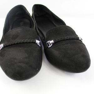 Torrid 11 wide cloth suede loafers